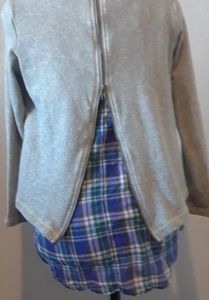 Unique layered plaid shirt